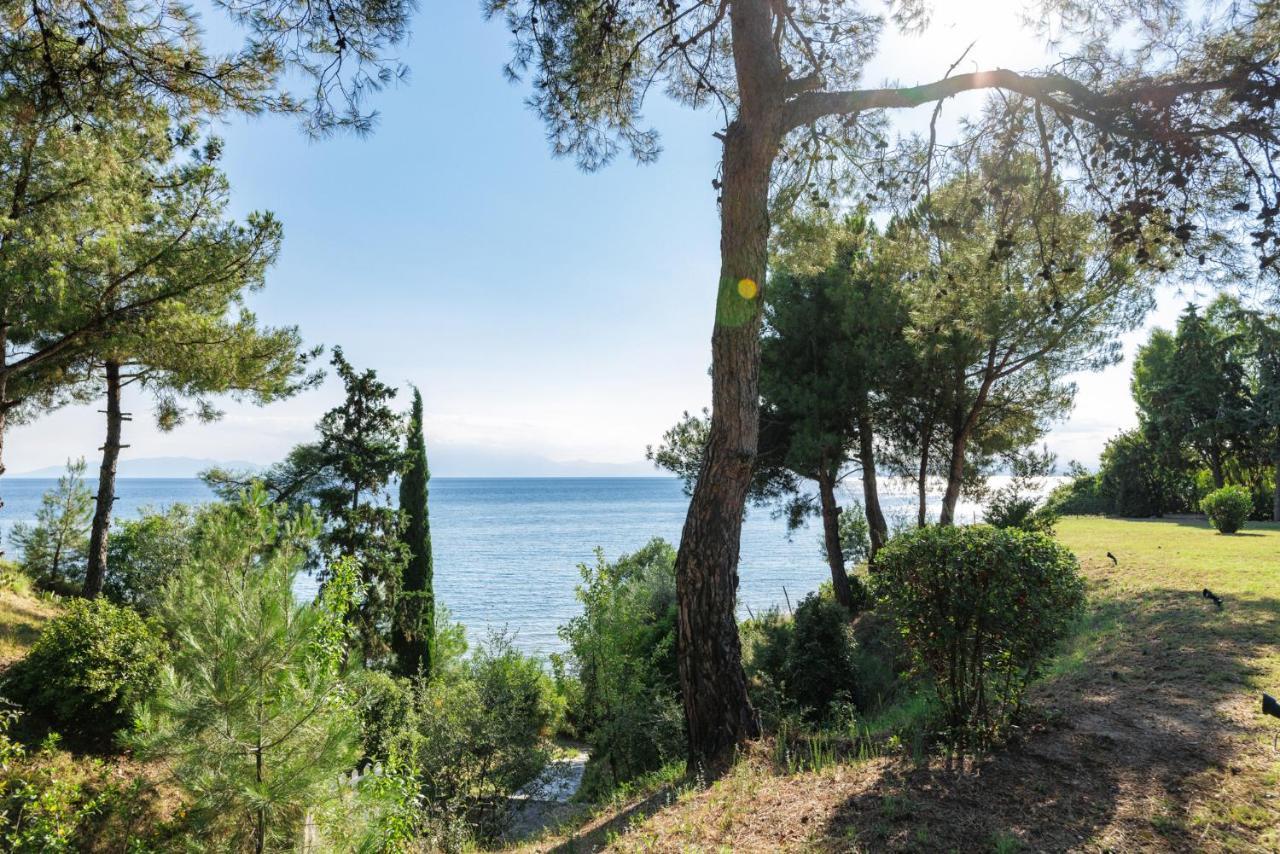 Luna Villa Private Beach Неа-Ираклия Экстерьер фото